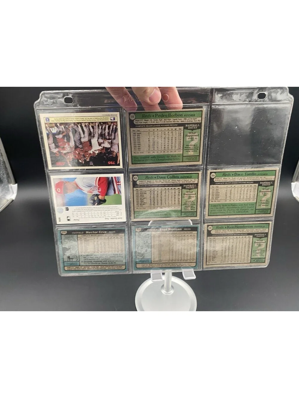 MLB Cincinnati Reds Mixed Lot of 60 Different Vintage Trading Cards - 1979-1992